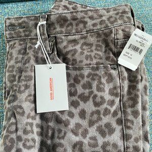 Good American Leopard-print Jeans
